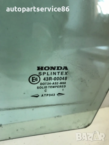 Стъкло за задна лява врата за Honda Accord Mk6 (2000) 43R-00048, снимка 2 - Части - 54441026