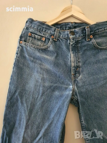 Мъжки дънки W33 L34 (размер M) Levi’s 630 Vintage оранжев етикет с прав крачол сини, снимка 5 - Дънки - 54661944