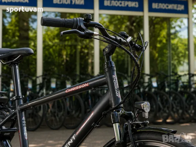 НОВ Електрически Велосипед Chrisson E-Gent 28 Black Matt - БЕЗПЛАТНА ДОСТАВКА, снимка 7 - Велосипеди - 55390338