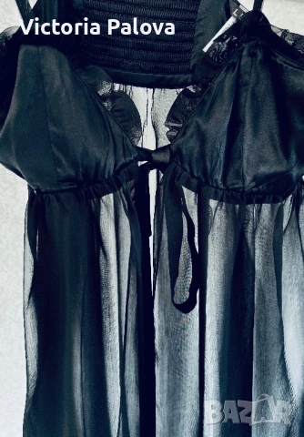 Луксозна къса копринена нощница LELO Sussurra Babydoll – размер S, снимка 5 - Нощници - 54577236