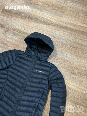 Дамска олекотена пухенка Peak Performance  Frost Pertex  700cuin Down Hood Jacket-Black , XS размер, снимка 5 - Якета - 54279156