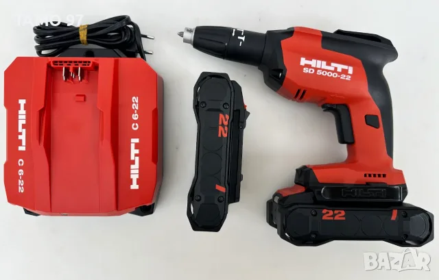 Hilti SD 5000-22 Nuron - Нов Безчетков винтоверт за гипсокартон 2x22V 4.0Ah 2025г., снимка 3 - Винтоверти - 55408255