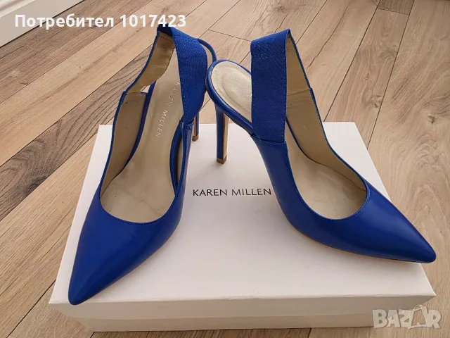 Кожени обувки без пета Karen Millen