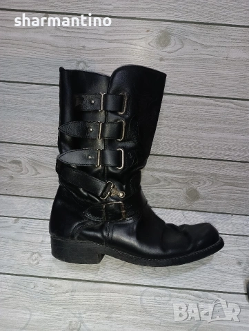 Каубойски Кожени ботуши N 41,5 Unisex, снимка 2 - Дамски ботуши - 54488227