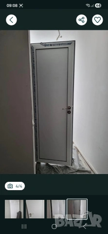 Нова, немонтирана алуминиева/MDF врата за баня, снимка 4 - Интериорни врати - 54362300