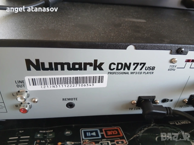 Продавам професионален CD player Numark CDN-77, снимка 5 - Аудиосистеми - 55069456