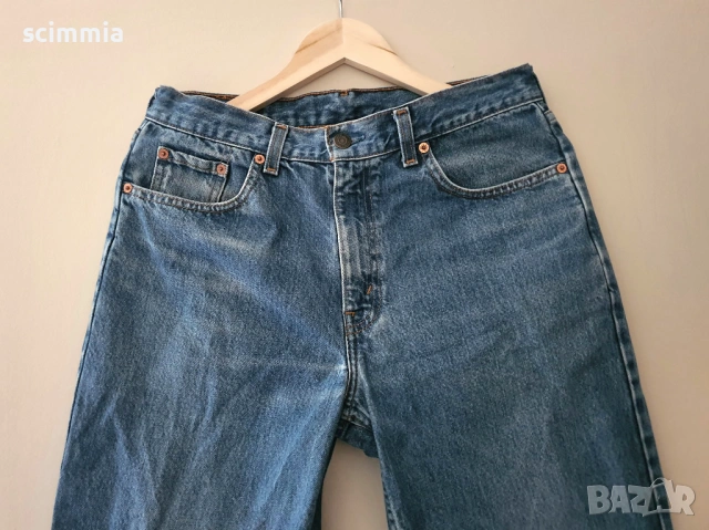 Мъжки дънки W33 L34 (размер M) Levi’s 630 Vintage оранжев етикет с прав крачол сини