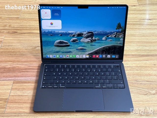 MacBook Air 13 M5`10 CPU/8 GPU/16GB RAM/512GB SSD/Гаранция/Батерия 100%-15 Цикъла/Midnight Blue/Като, снимка 2 - Лаптопи за работа - 54780161