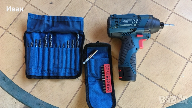 Гайковерт Bosch 12V, 2Ah + падаръци, снимка 5 - Винтоверти - 55229052