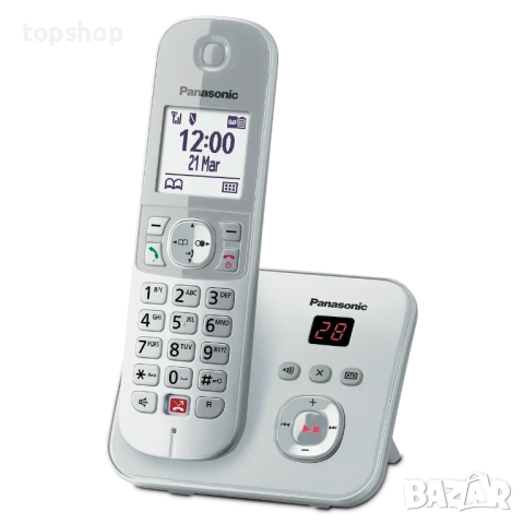 Чисто нов Безжичен Телефон Panasonic KX-TG6861 с Телефонен Секретар и Защита от Спам