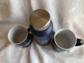 Алуминиева бутилка за вода AQUA by MSC Cruises и 2 бр. оригинални сувенирни чаши MSC Cruises, снимка 7