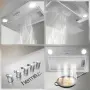 Абсорбатор за вграждане Hermitlux, 52 см, 750 m³/h, функция за рециркулация, LED осветление, Клас A, снимка 9