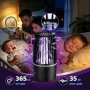 Нова UV лампа против комари 365nm 4000mAh тиха 2 режима Преносим унищожител, снимка 2