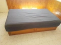 Легло от масивно дърво с повдигащ механизъм, снимка 1