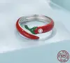 Сребърен пръстен люта чушка, снимка 3