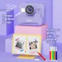 ASTGMI D500 Детски фотоапарат с моментален печат – 12 MP, 1080P, 32 GB, лилав, снимка 5