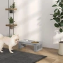 Станция за хранене на кучета PawHut, неплъзгаща се, 44x24x15 см, снимка 3