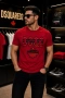DSQUARED2 червена мъжка тениска DSQ2 – XL, снимка 2