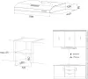 Абсорбатор за вграждане под шкаф CIARRA CBCS6903D, 60 см, 220 m³/h, снимка 5