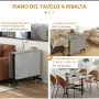 HOMCOM сгъваема маса – 120×80 см – НОВА, неразопакована маса за 4-6 души Сгъваема кухненска маса , снимка 6