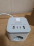 AICODE куб разклонител с USB портове и бял дизайн, включващ множество контакти и предпазител, снимка 2