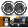 Кръгъл LED фар 7 инча 60W 7000LM IP68 – Jeep Wrangler Suzuki Samurai Nissan Patrol Мотоциклети 10247, снимка 6