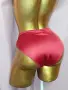 XL Червена еластична сатенена бикина , снимка 5