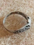 Ретро сребърен пръстен ажурна изработка стил и елегантност 53188, снимка 4