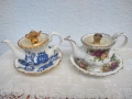 2 уникални чайника Cardew Royal Albert, Country Roses, Old Blue Willow, снимка 6