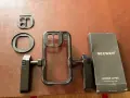 Кейдж NEEWER 15 Pro Cage [2nd Gen] за iPhone 15 pro, quick release, 67mm filter adapter, 17mm lens, снимка 11