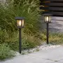 Соларни градински LED лампи – Комплект 2 бр. водоустойчиви с автоматичен ден/нощ сензор за двор, снимка 1