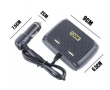 Мощен разклонител 120w за кола USB вход-In Car с 3 гнезда, снимка 3