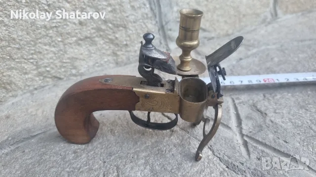 Кремъчен пистолет запалка , снимка 6 - Антикварни и старинни предмети - 54647997
