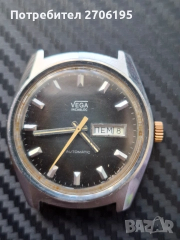 Часовник Vega Incabloc 25 jewels, снимка 7 - Мъжки - 54654784