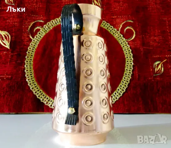 Медна кана 1 л.,чиста червена мед. 