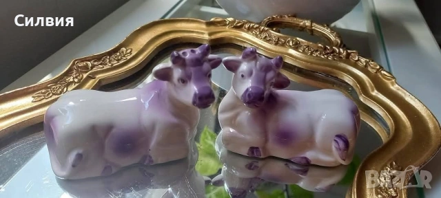Симпатични лилави кравички- солнички🐄, снимка 7 - Аксесоари за кухня - 54646396