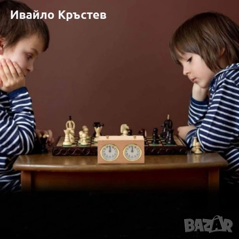 Аналогов шахматен часовник , механичен обратно броене – Ретро, снимка 2 - Шах и табла - 55105362