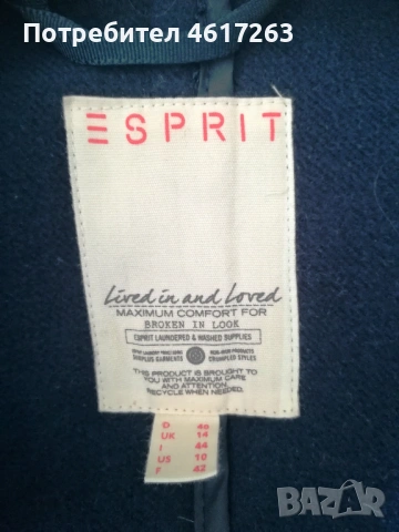 Дамско двуредно палто ESPRIT, снимка 3 - Палта, манта - 54599674