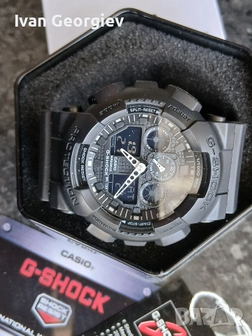 Нов часовник Casio GSHOCK GA-100, снимка 3 - Мъжки - 54417153
