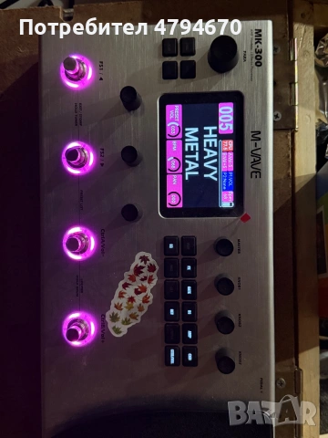 M-VAVE MK300 Китарен мулти-ефект процесор, снимка 3 - Други - 54963650