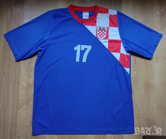 Hrvatska / #17 Мandzukic - мъжка футболна тениска на Хърватска, снимка 3 - Спортни дрехи, екипи - 54869921