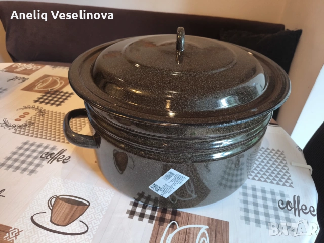 Голяма емайлирана тенджера