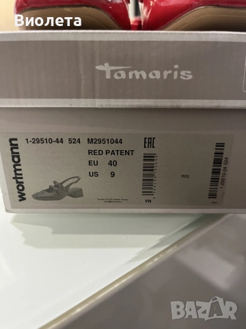 Оригинални сандали Tamaris. номер 40, снимка 5 - Сандали - 55390871