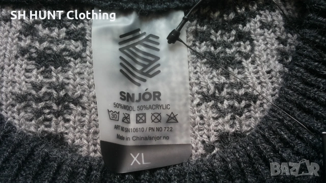 SNJOR Sweater 50% Wool размер L / XL блуза 50% Вълна - 2530, снимка 6 - Пуловери - 54167110