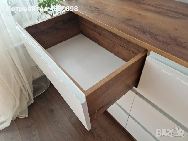 Комод - шест чекмеджета; механизми за плавно затваряне; д130/ш45/в85, снимка 3 - Скринове - 55071380