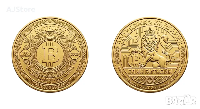 Български Биткойн монета / Bitcoin ( BTC ) - Gold