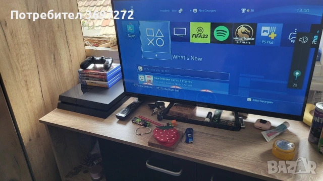 Playstation 4 1TB с 2 джойстика+ 5 игри , снимка 14 - PlayStation конзоли - 54593870