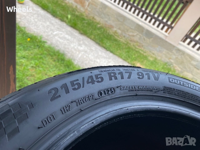4бр. Летни гуми 215/45/17 Kumho Ecsta PS71 91V XL DOT0125, снимка 7 - Гуми и джанти - 54564668