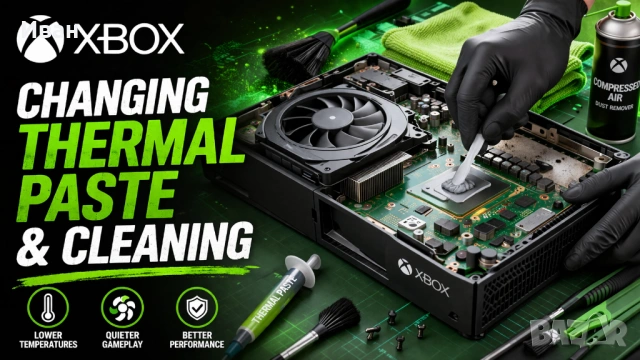 Почистване смяна на термопаста Xbox One X/S Series X/S