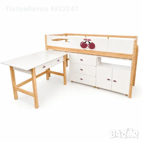 Детско Дървено  Легло , снимка 5 - Мебели за детската стая - 55695993